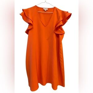 Mud Pie Bold Orange Dress